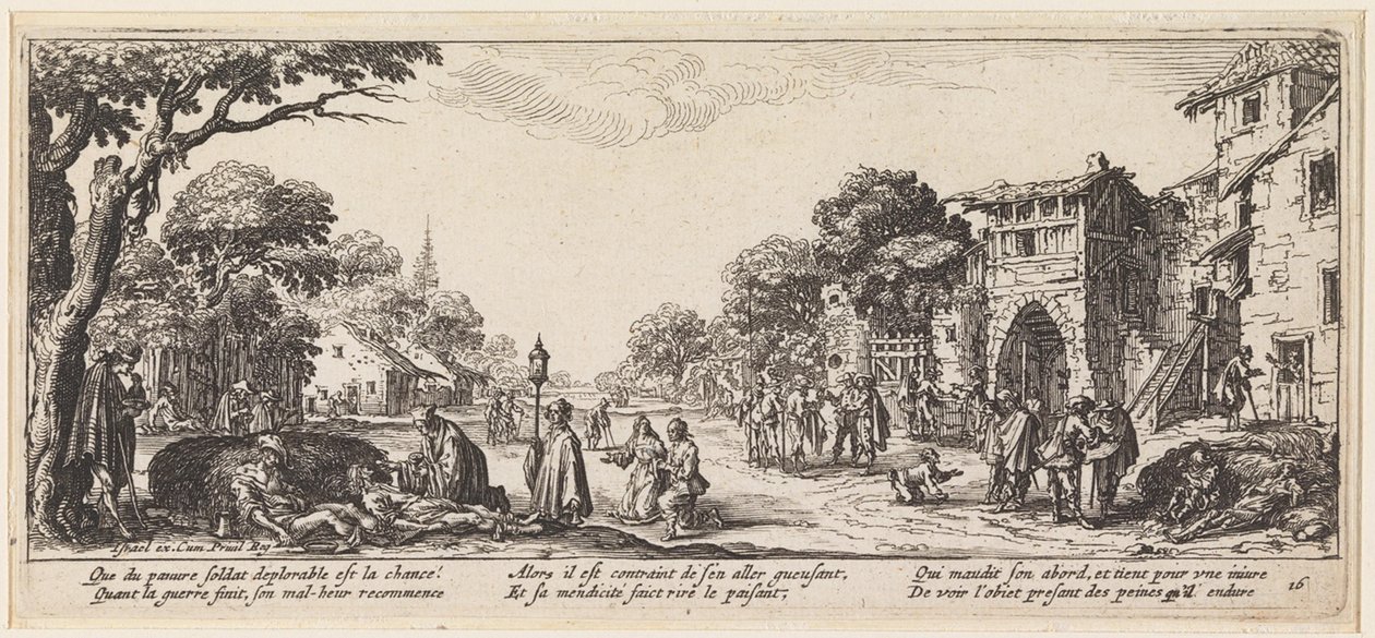 Egy haldokló ápolása alkotó: Jacques Callot