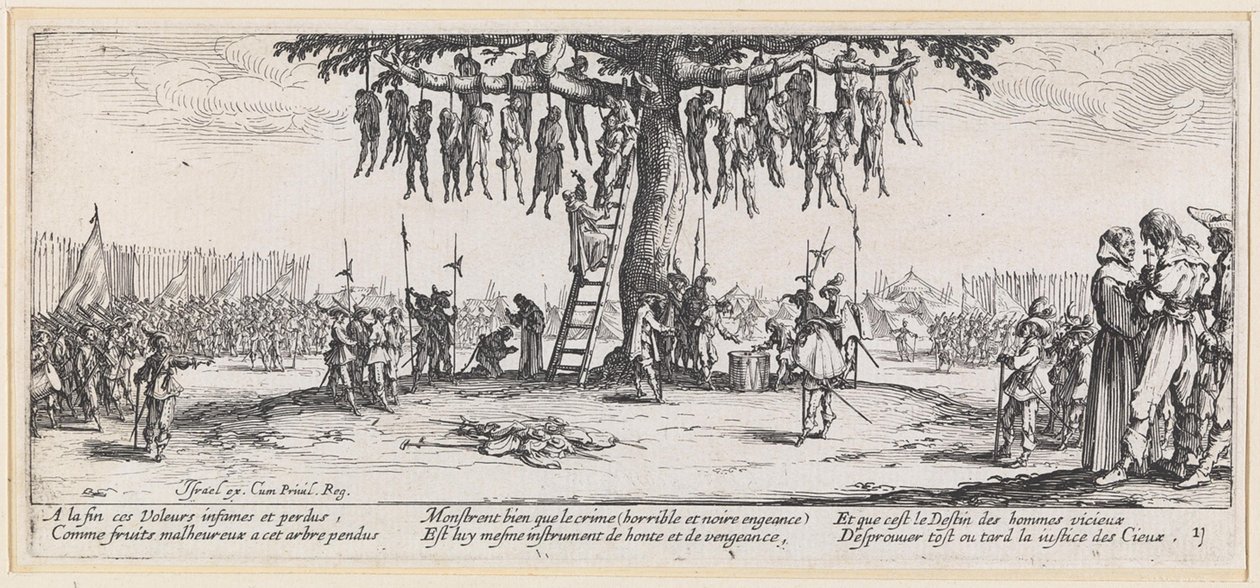 Az akasztás alkotó: Jacques Callot