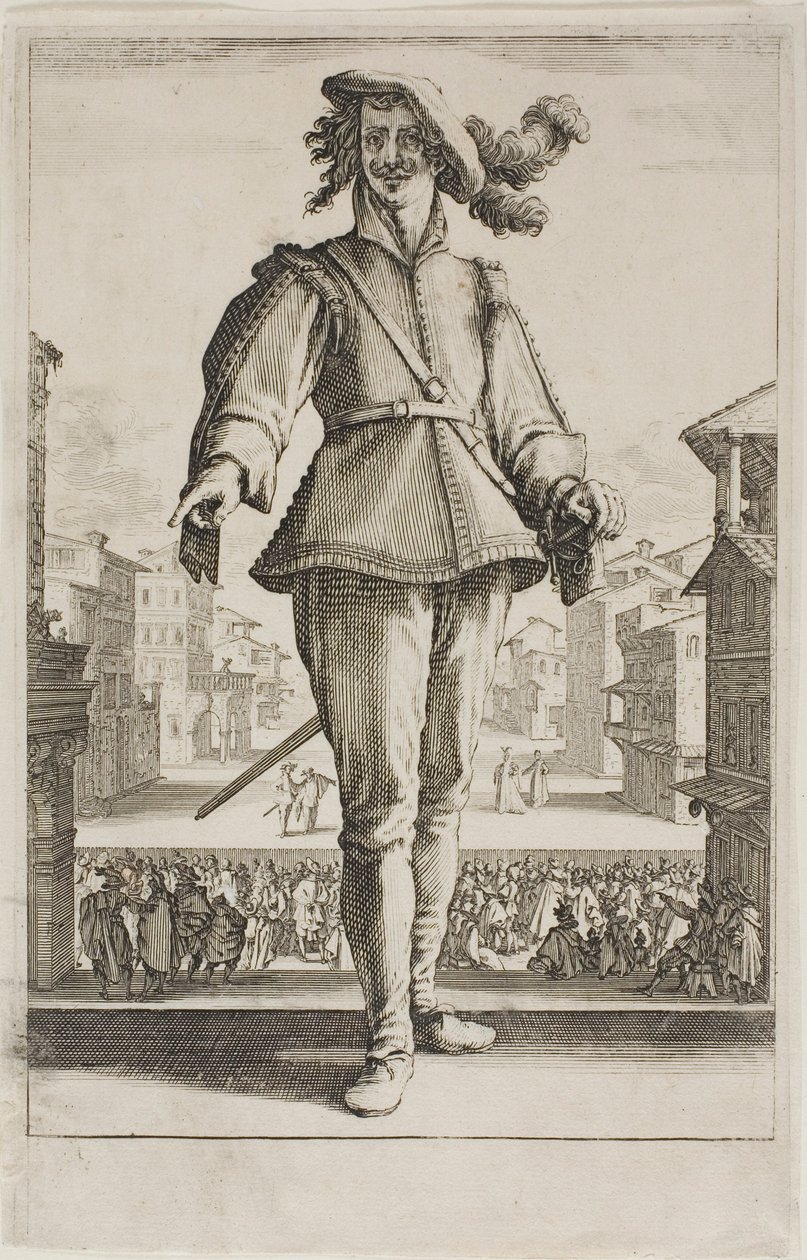 Vadászmadarak, Firenzében tervezett különféle helyszínekről alkotó: Jacques Callot