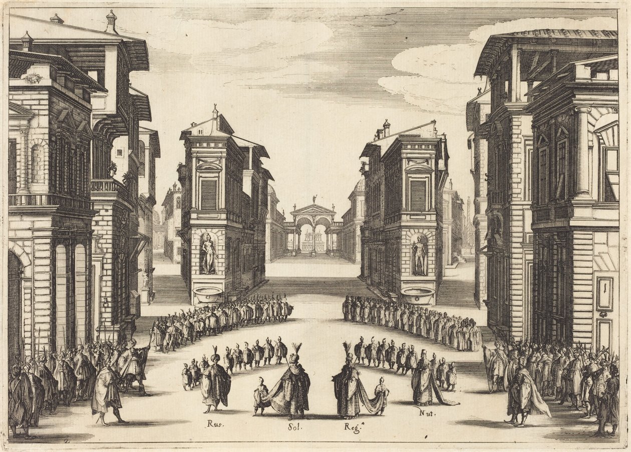 A Szulejmán, II. felvonás alkotó: Jacques Callot