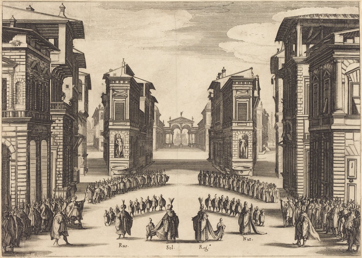 Il Solimano, II. felvonás alkotó: Jacques Callot