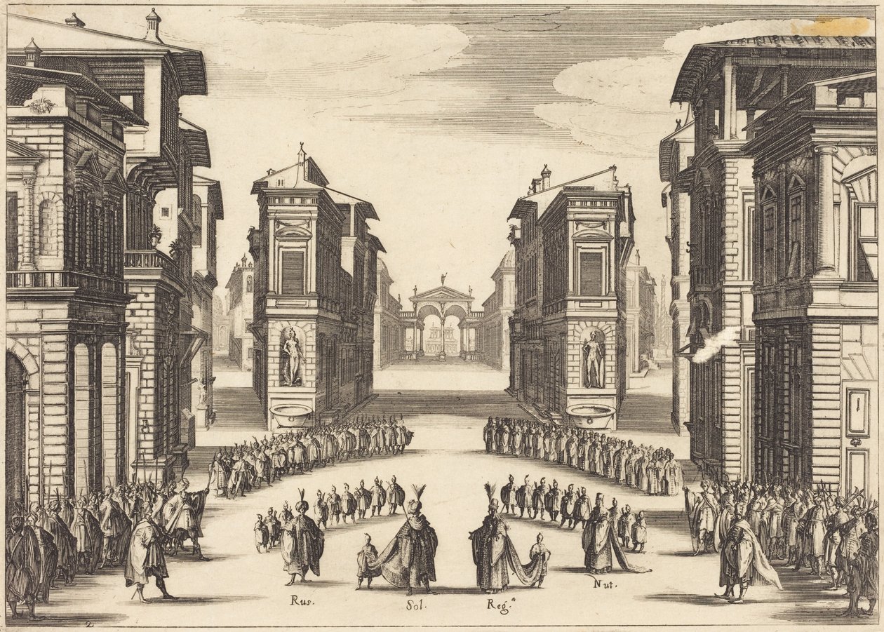 Il Solimano, II. felvonás alkotó: Jacques Callot