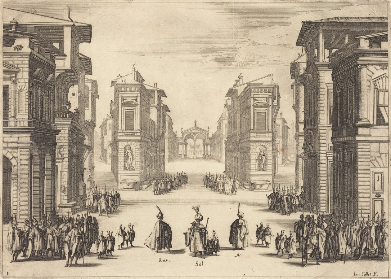 A Szulejmán, I. felvonás alkotó: Jacques Callot