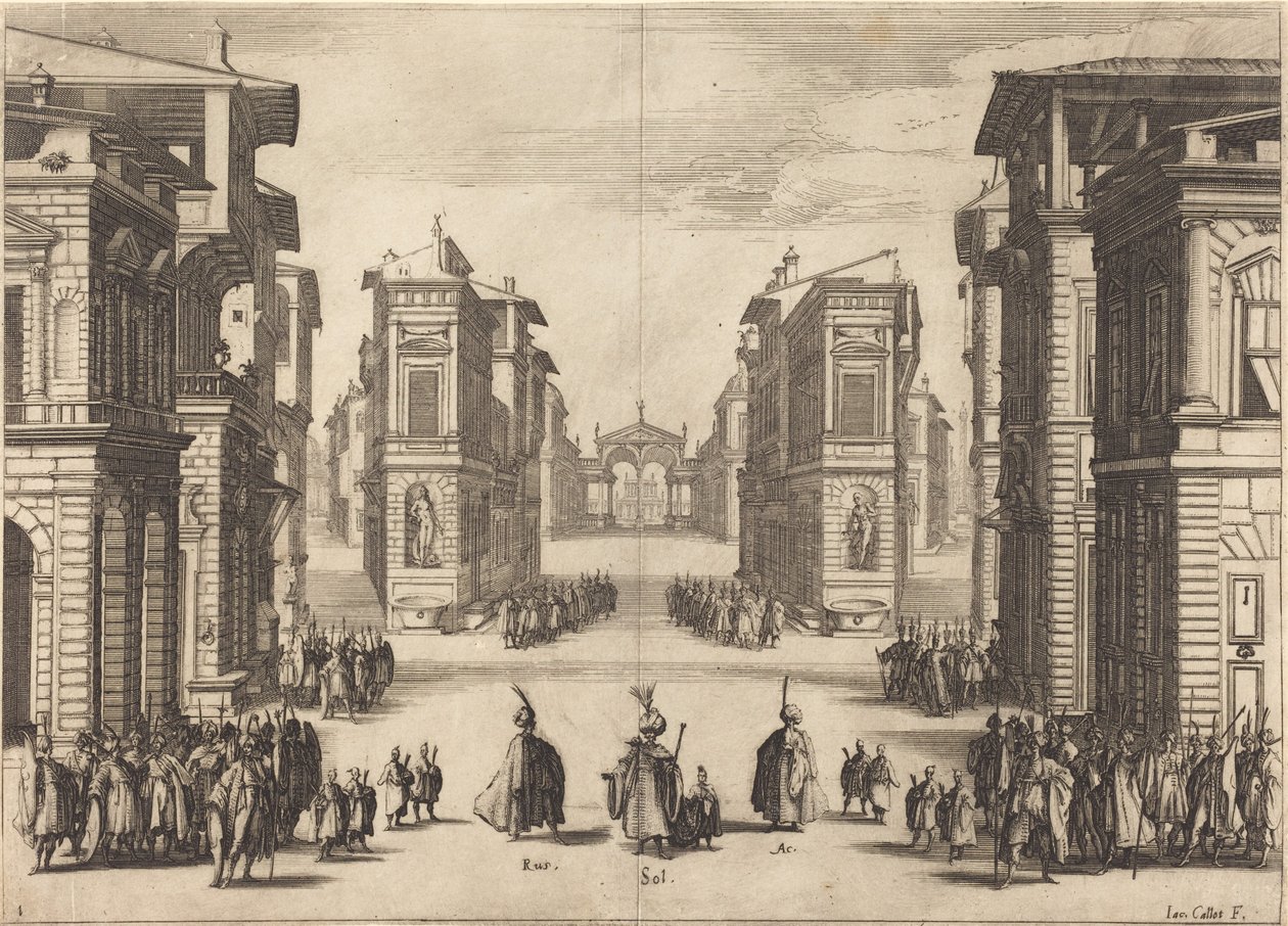 Il Solimano, I. felvonás alkotó: Jacques Callot
