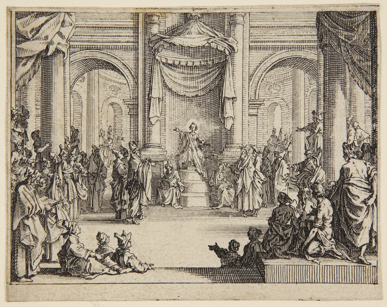 A gyermek Jézus a törvénytudók között alkotó: Jacques Callot