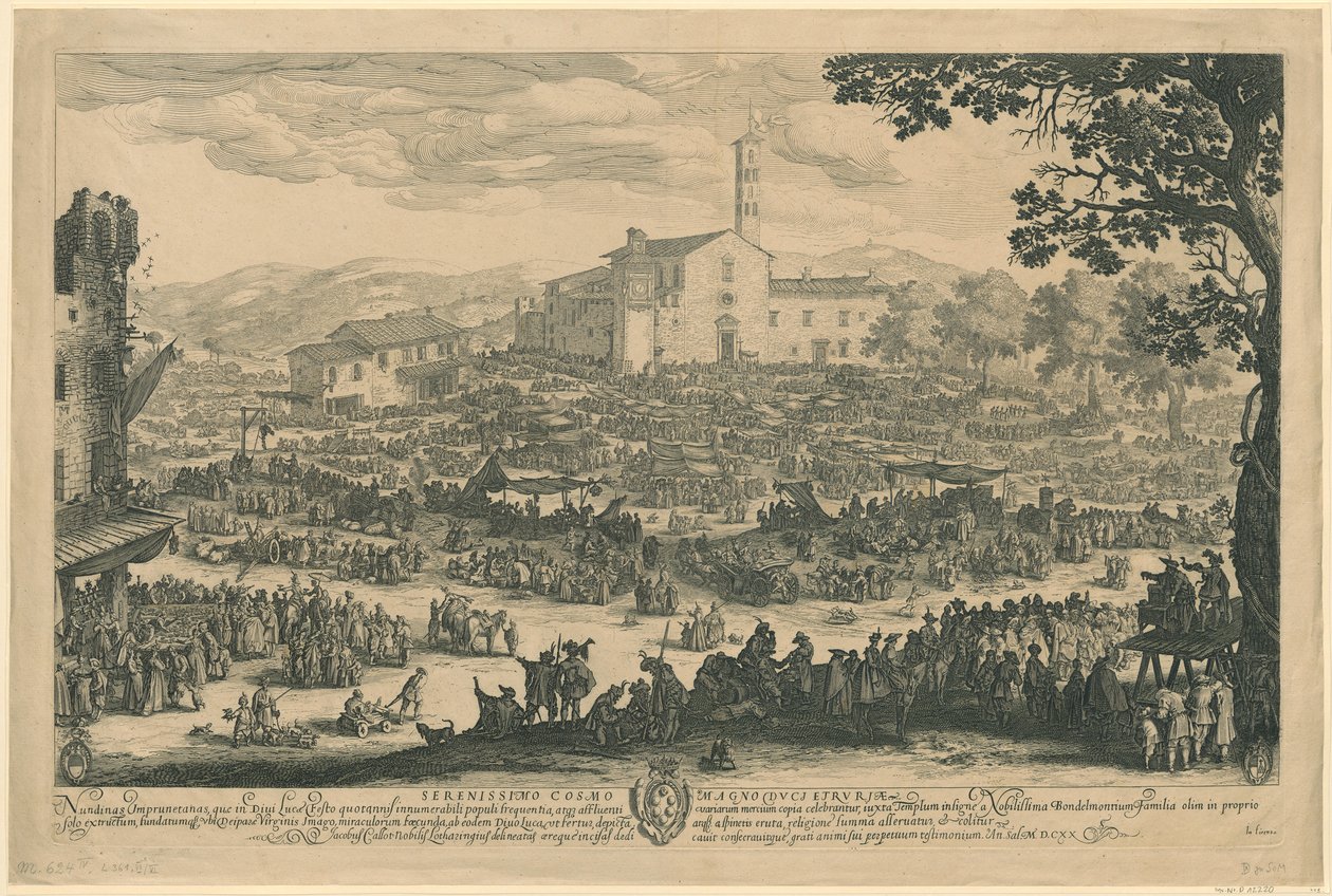 Imprunetai vásár [firenzei változat] alkotó: Jacques Callot