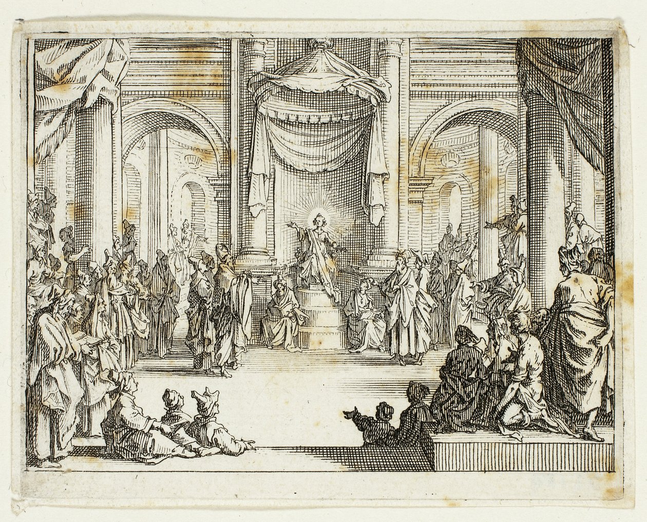 Jézus az orvosok között, az Újszövetségből alkotó: Jacques Callot