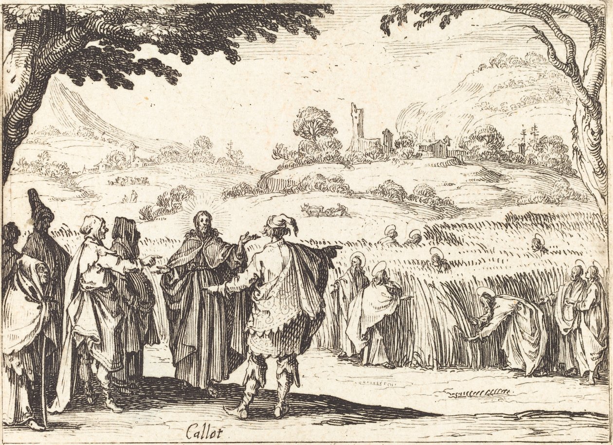 Jézus a farizeusokkal alkotó: Jacques Callot