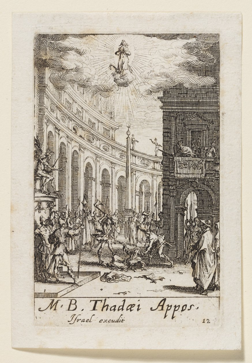 Júdás apostol (Thadaei Appos.) alkotó: Jacques Callot