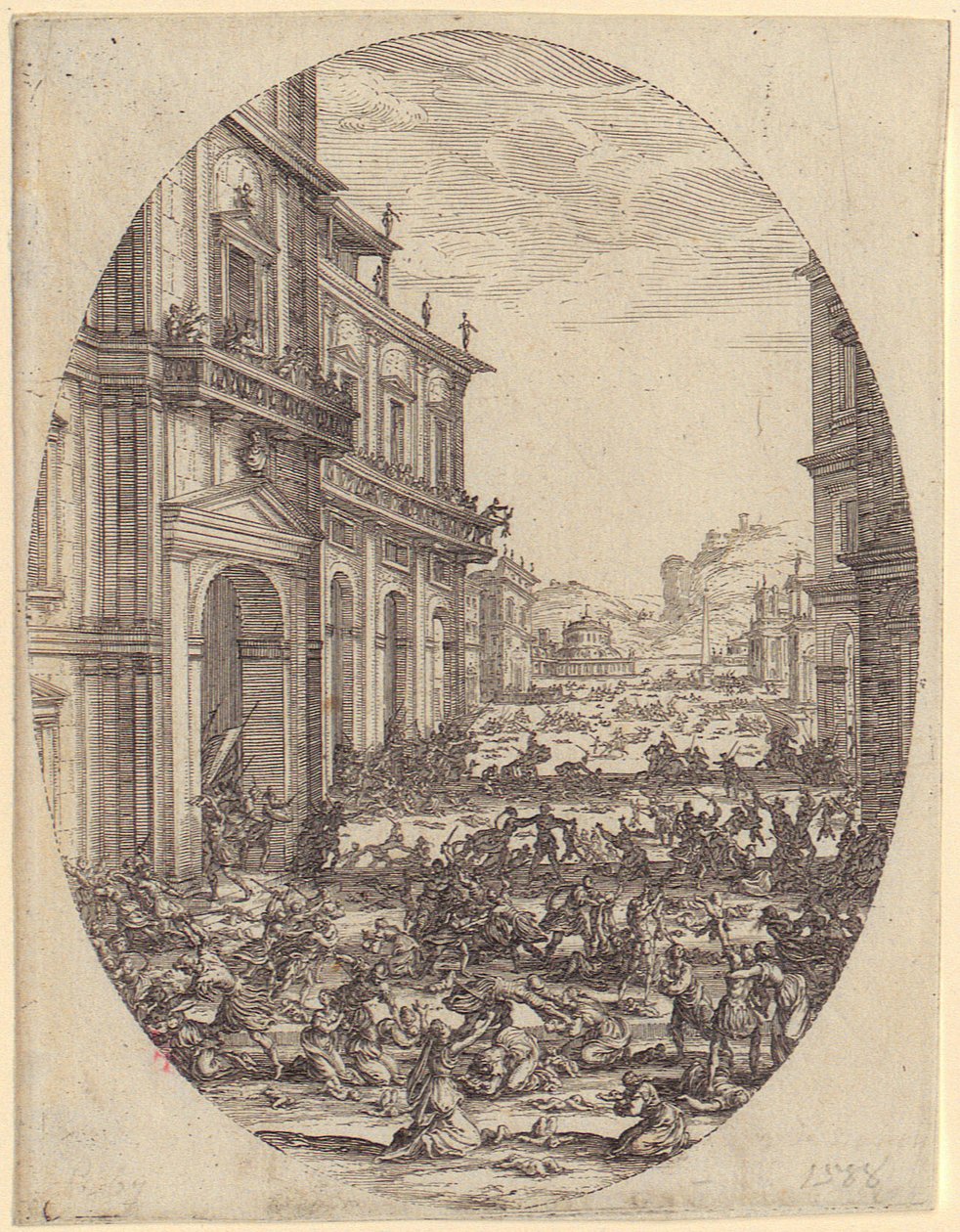 Kis kikötő, „A négy táj” sorozat 4. lapja alkotó: Jacques Callot