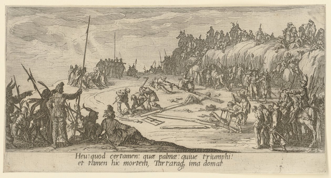 Keresztre feszítés alkotó: Jacques Callot