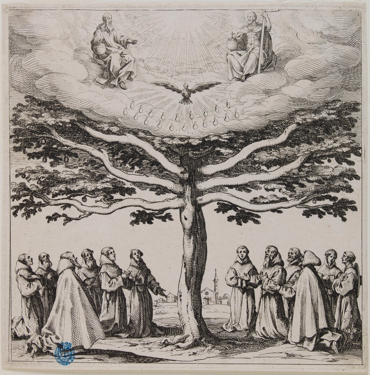 Szent Ferenc fája (Lieure 303, Meaume 145) alkotó: Jacques Callot