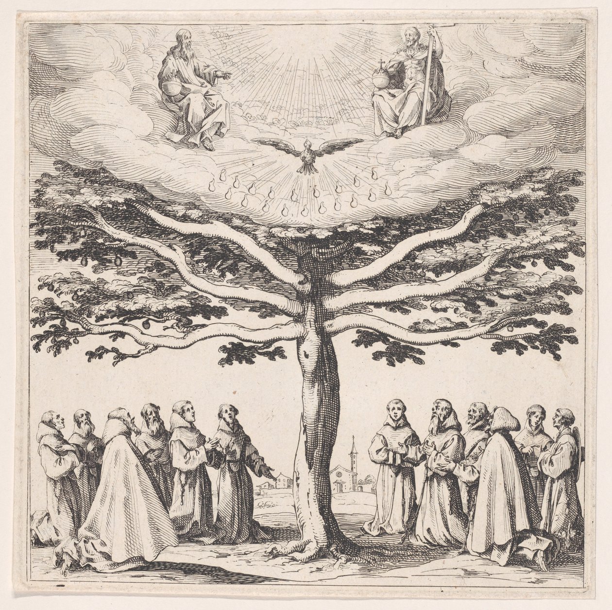 Szent Ferenc fája alkotó: Jacques Callot