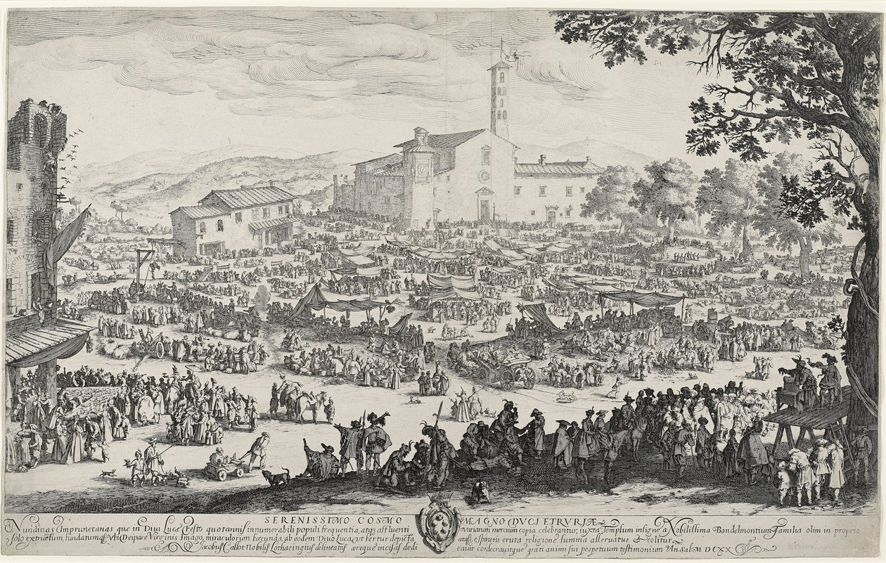 Az Impruneta Vásár alkotó: Jacques Callot
