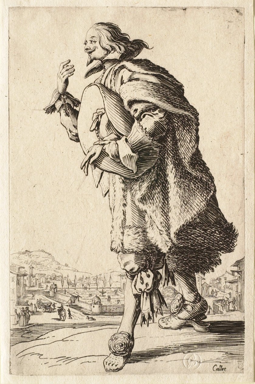 A nemesség: A kalapját a hóna alatt tartó, köszönő úriember alkotó: Jacques Callot