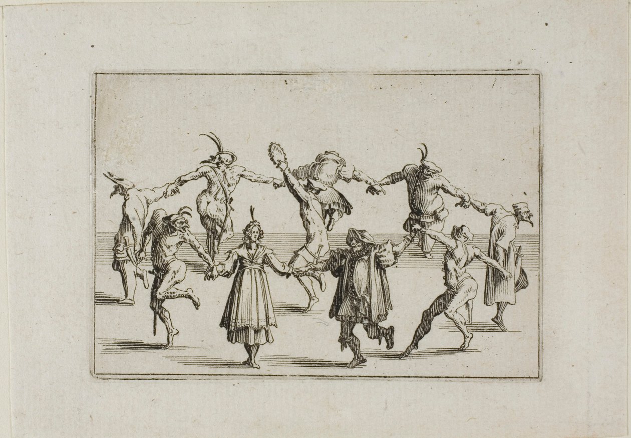 La Ronde (A körtánc), a Caprices-ból alkotó: Jacques Callot