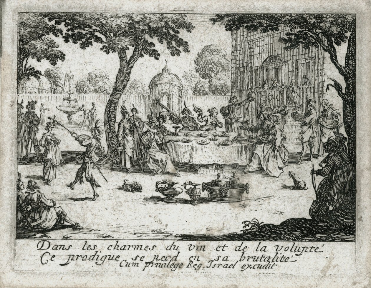 A tékozló fiú élete ... (metszet) alkotó: Jacques Callot