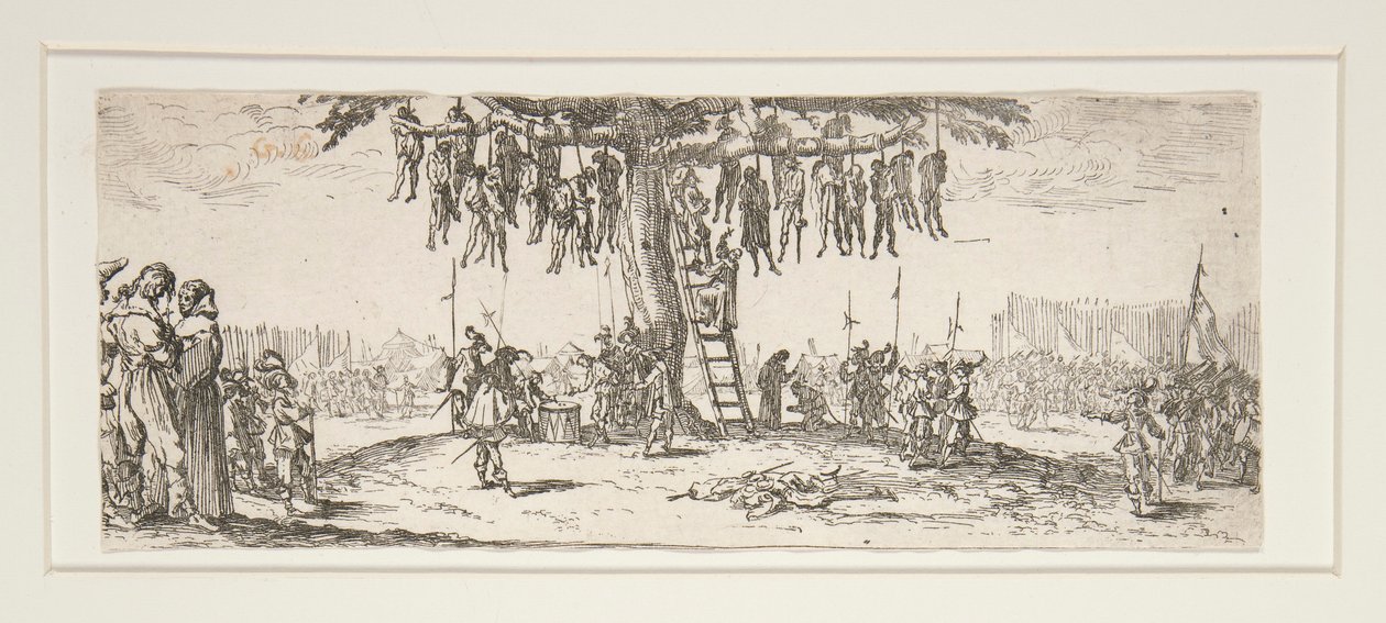 A függő a háború nagy nyomorúságaiból alkotó: Jacques Callot