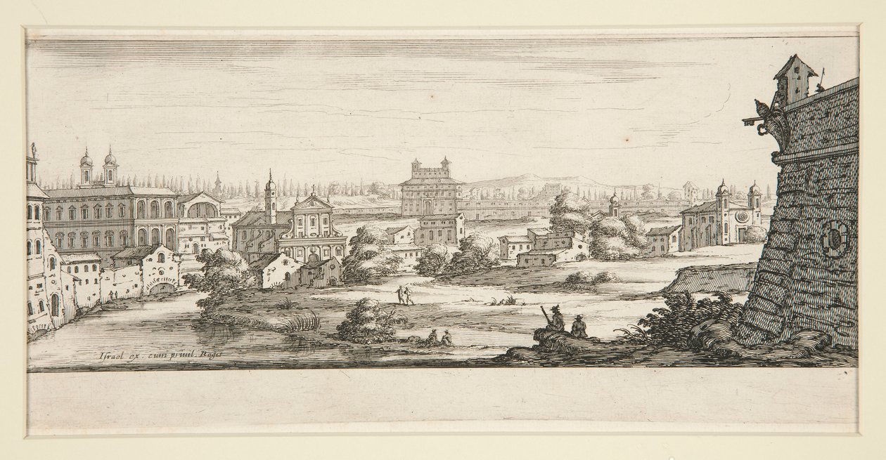 Táj nagy, impozáns épületekkel alkotó: Jacques Callot