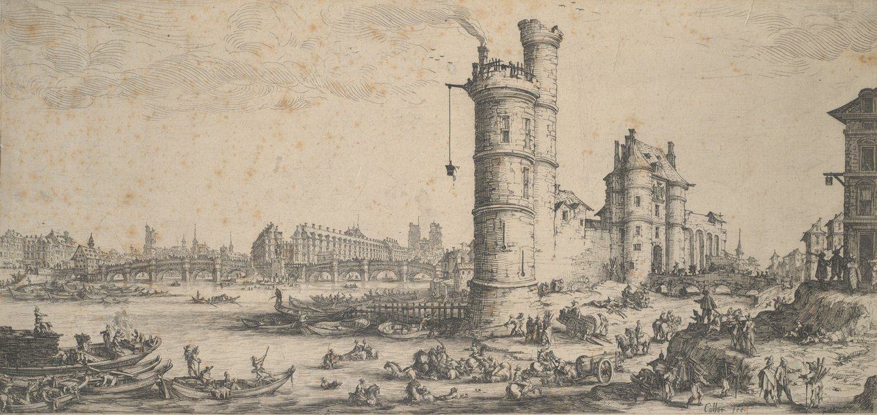 A Pont Neuf, Párizs alkotó: Jacques Callot