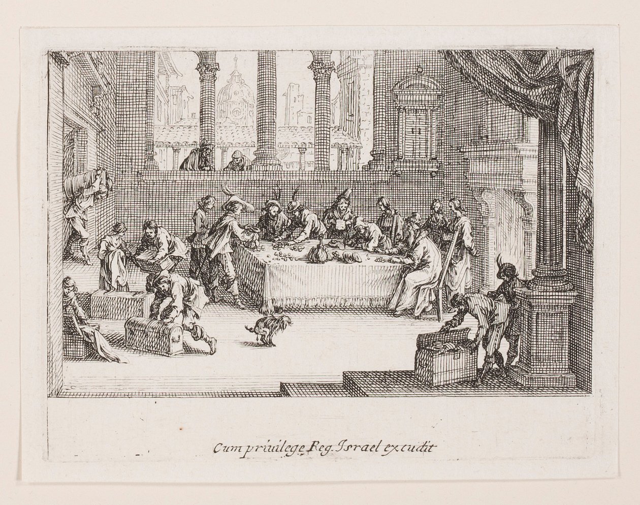 A tulajdon megosztása (A vagyon hozzájárulása), a La Vie de l. sorozatból alkotó: Jacques Callot