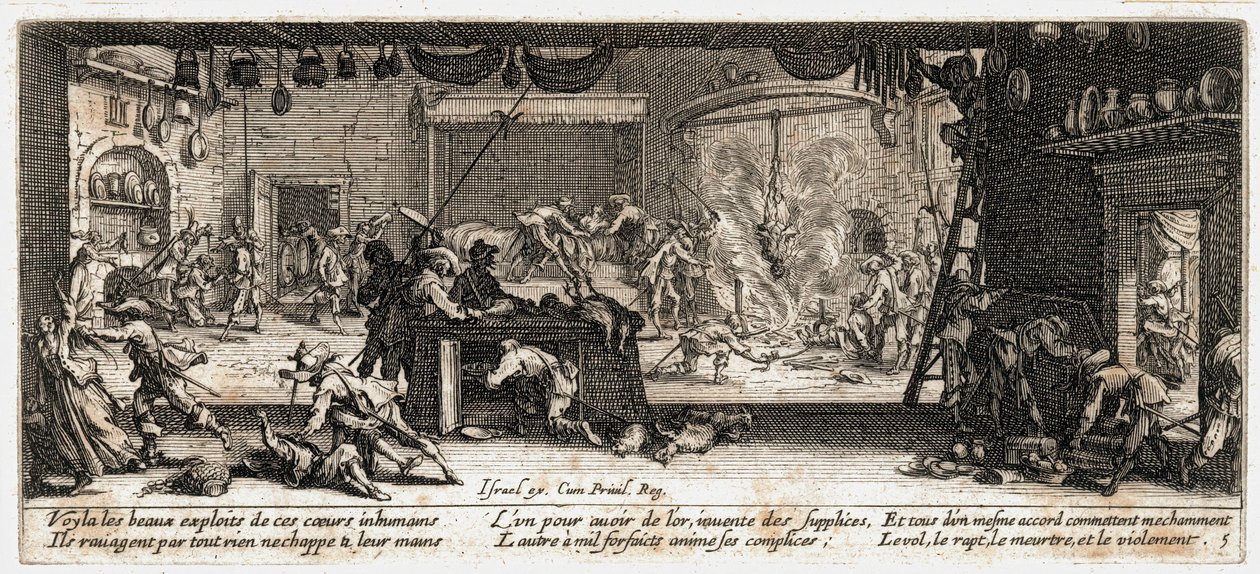 A háború nyomorúságai és szerencsétlenségei ... (metszet) alkotó: Jacques Callot