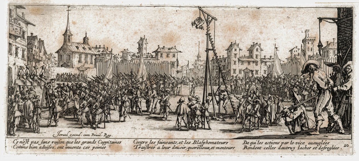 A háború nyomorúságai és szerencsétlenségei ... (metszet) alkotó: Jacques Callot