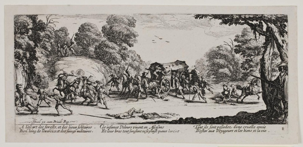 A háború nyomorúságai és szerencsétlenségei (8-as lap) alkotó: Jacques Callot