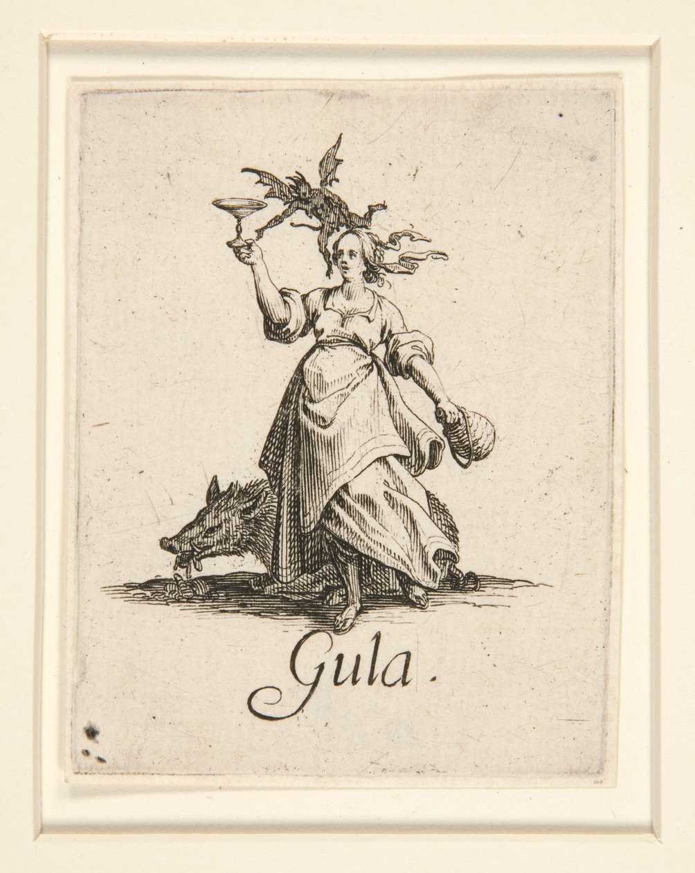 A hét halálos bűn: La Gourmandise (Falánk) alkotó: Jacques Callot