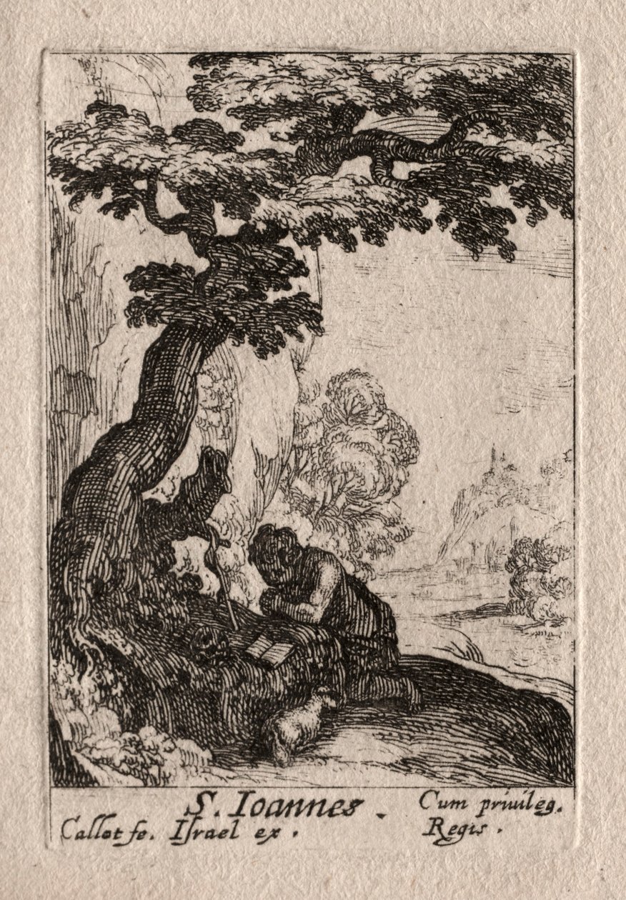 A bűnbánók: Keresztelő Szent János. alkotó: Jacques Callot