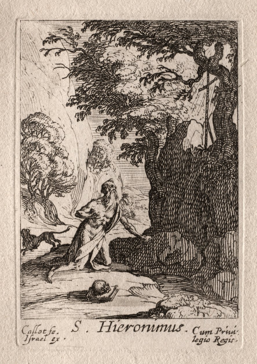 Bűnbánók: St. Jerome alkotó: Jacques Callot