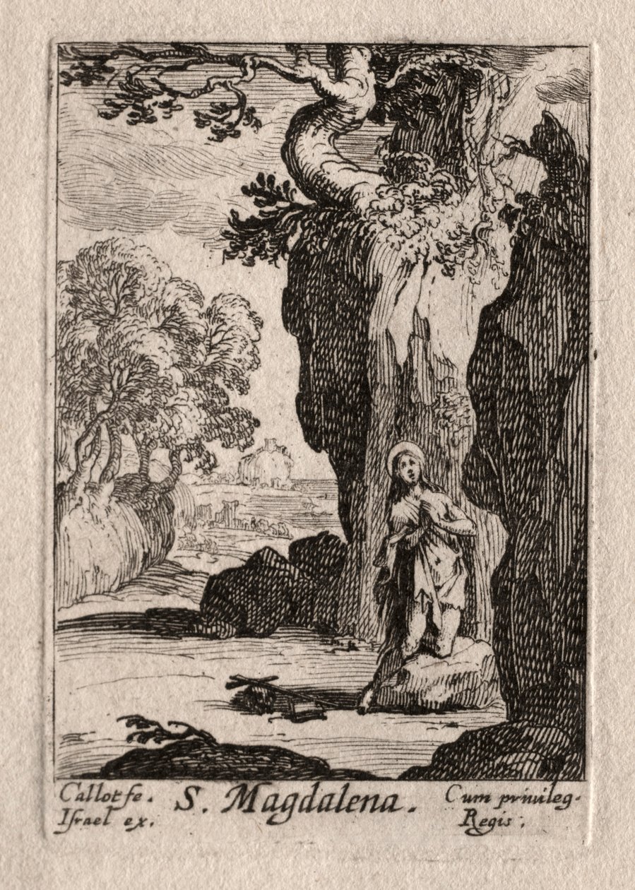 Bűnbánók: St. Bűnbánó Madeleine alkotó: Jacques Callot