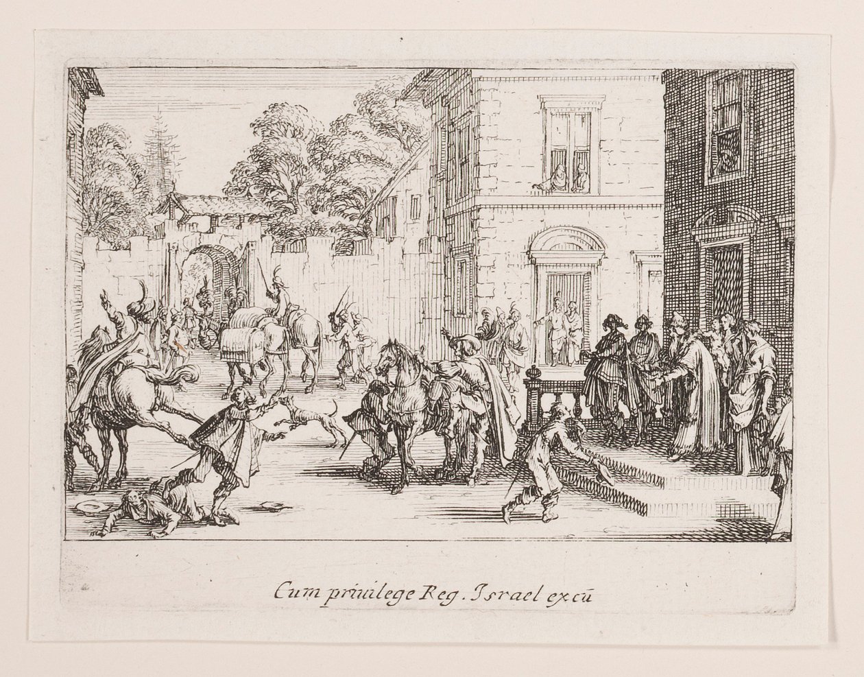 Les adieux (A búcsúk), a La vie de l című sorozatból alkotó: Jacques Callot