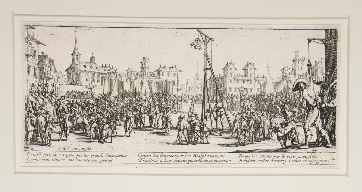 A háború nagy nyomorúságai: 10. sz. - L alkotó: Jacques Callot