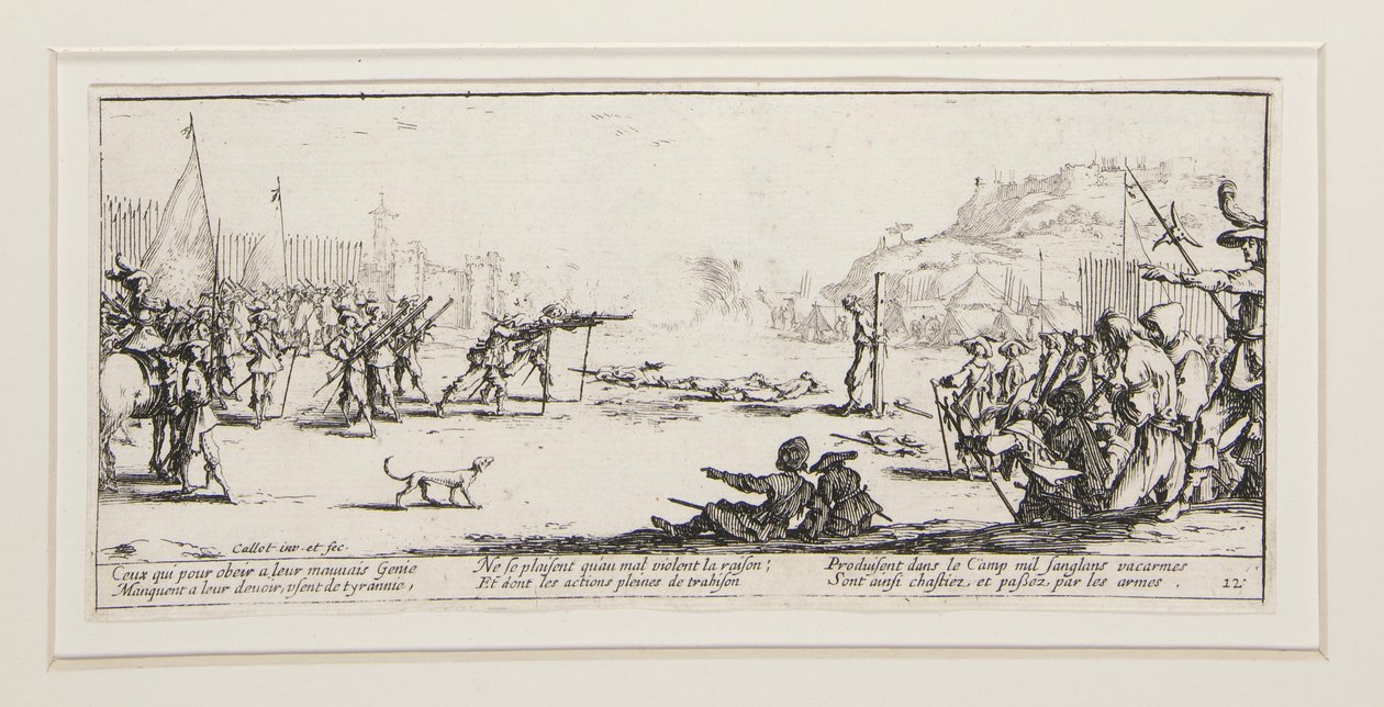 A háború nagy nyomorúságai: 12. sz. - L alkotó: Jacques Callot
