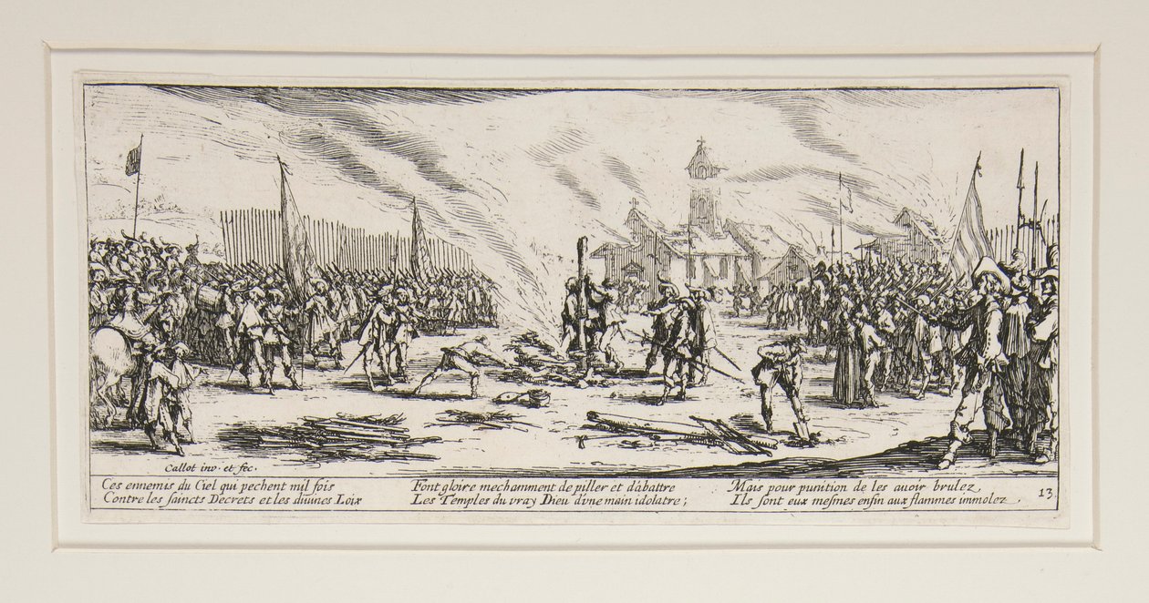 A háború nagy nyomorúságai: 13. sz. – A tét alkotó: Jacques Callot