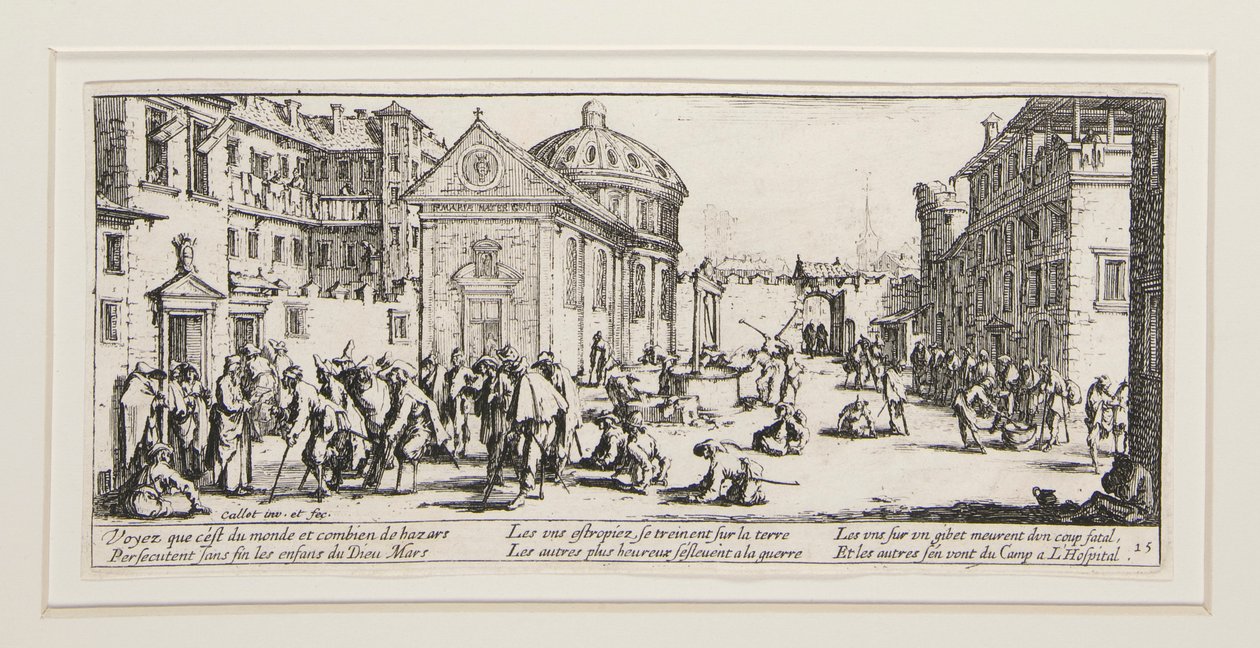 A háború nagy nyomorúságai: 15. sz. - L alkotó: Jacques Callot
