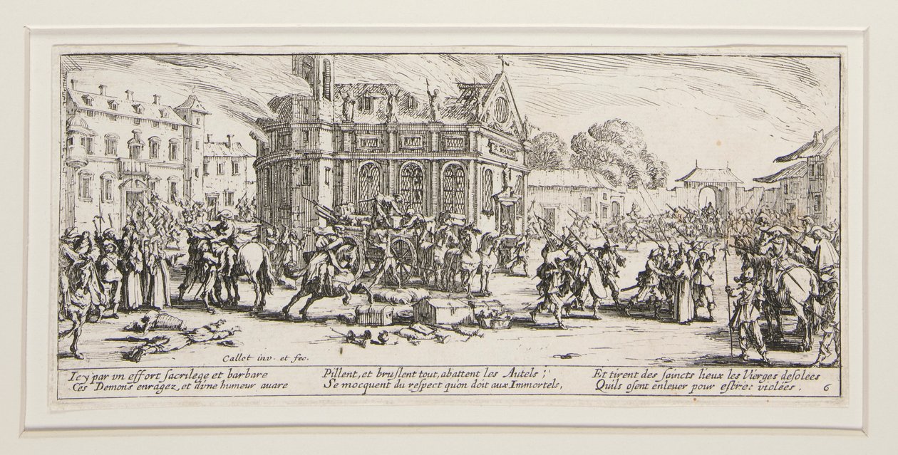 A háború nagy nyomorúságai: 6. szám - Pusztítás alkotó: Jacques Callot