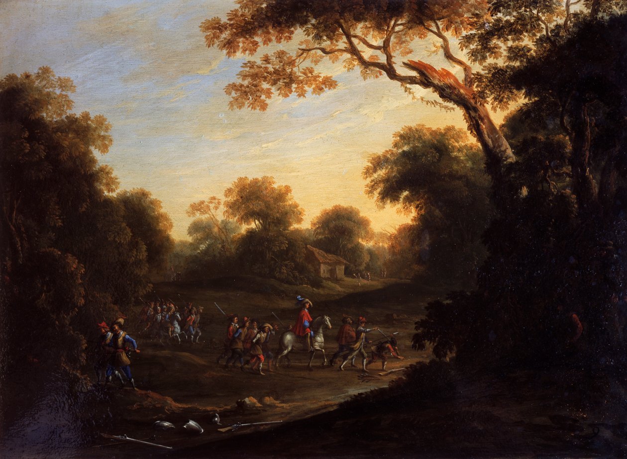 Egy katona élete, bűnözők és foglyok (olaj, réz) alkotó: Jacques Callot