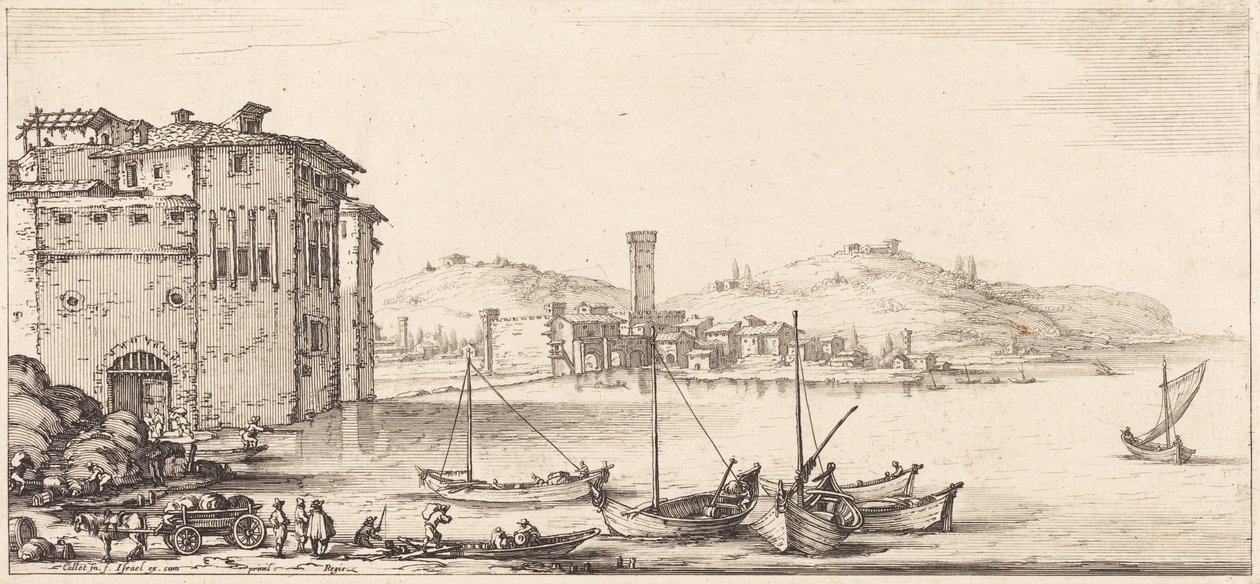 Áruk berakodása alkotó: Jacques Callot