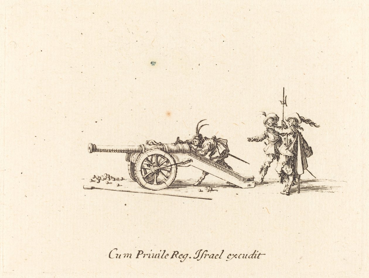 Az ágyú betöltése alkotó: Jacques Callot