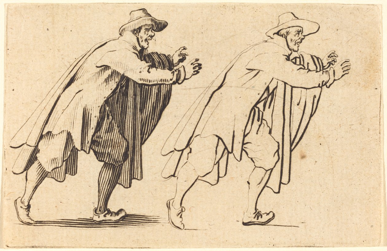 Férfi hirtelen mozog alkotó: Jacques Callot