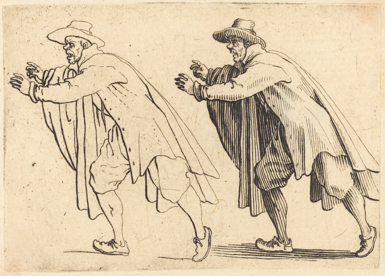 Férfi hirtelen mozog alkotó: Jacques Callot