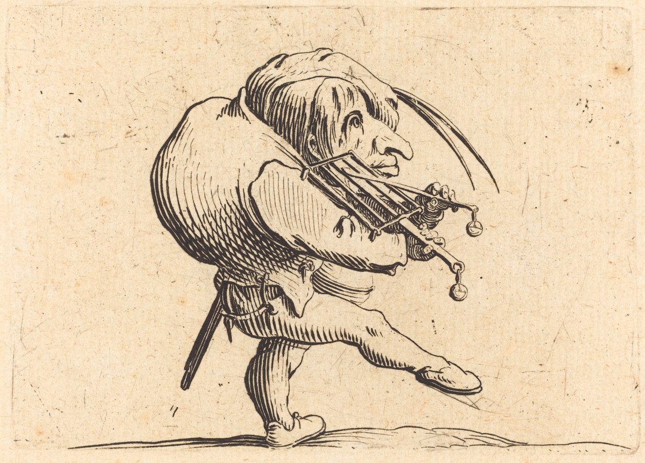 Grillt kaparó ember, c. 1622. alkotó: Jacques Callot