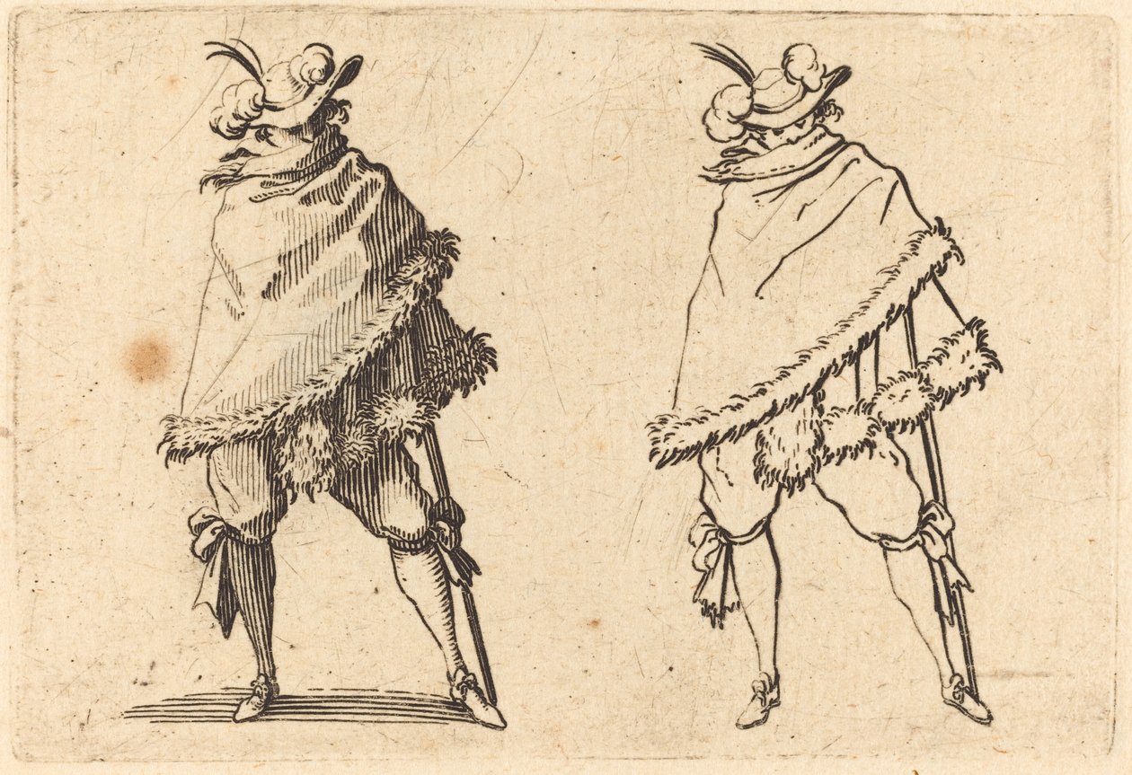 Köpenyébe burkolt ember alkotó: Jacques Callot