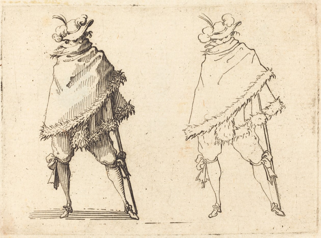 Köpenyébe burkolt ember alkotó: Jacques Callot