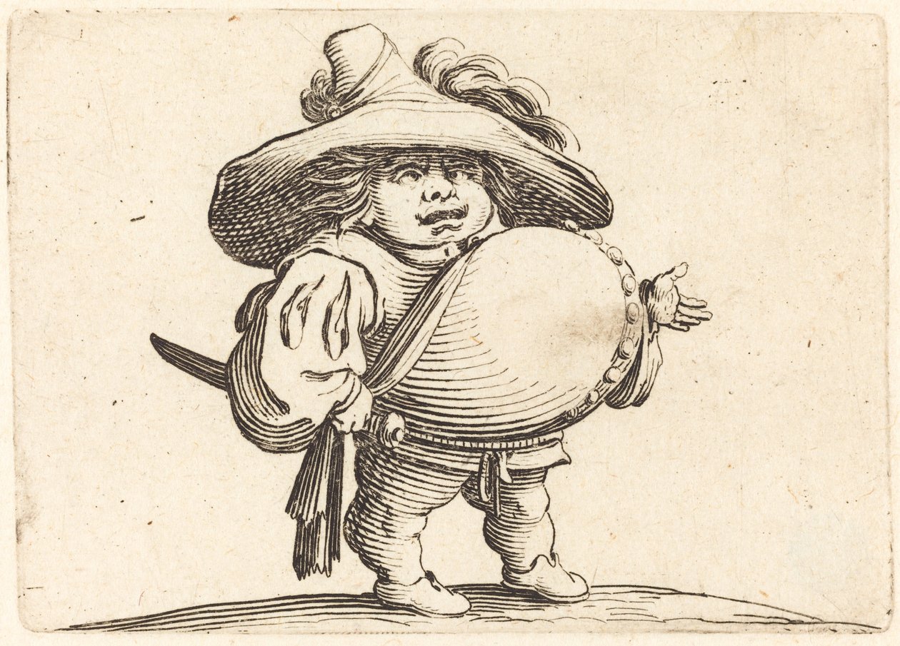 Férfi nagy hasú alkotó: Jacques Callot