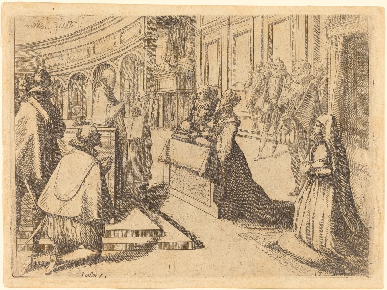 Osztrák Margit és III. Fülöp házassága alkotó: Jacques Callot