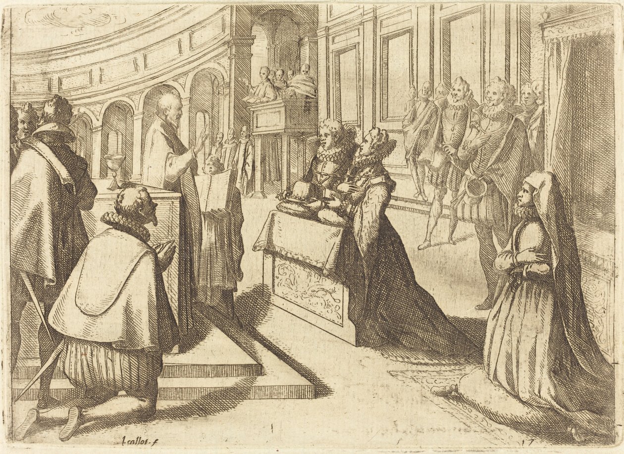 Osztrák Margit és III. Fülöp házassága alkotó: Jacques Callot