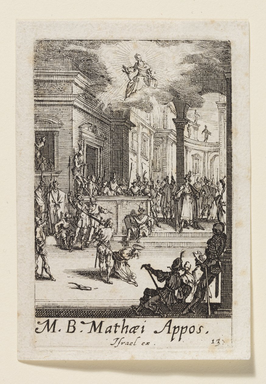Szent Máté apostol mártíromsága (M.B. Mathaei Appos.) alkotó: Jacques Callot